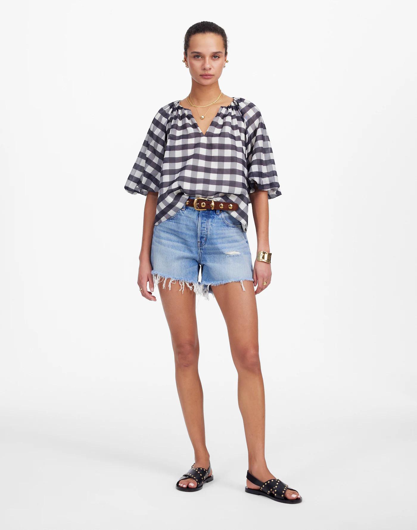 Bubble-Sleeve Top Product Image