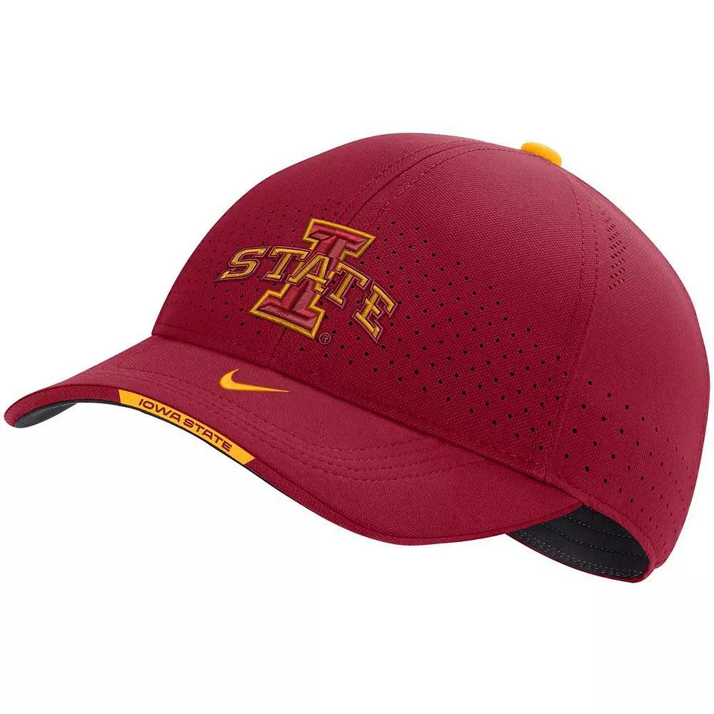 Men's Nike Cardinal Iowa State Cyclones 2022 Sideline Classic99 Swoosh Performance Flex Hat, Red Product Image