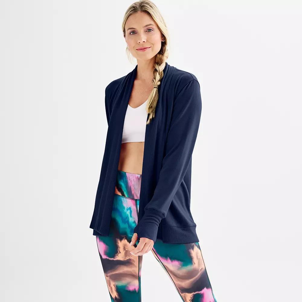 Women's Tek Gear® French Terry Wrap, Size: Small, Blue Romance Product Image