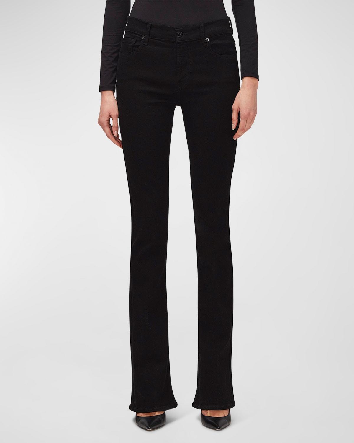 7 For All Mankind Kimmie Mid Rise Bootcut Jeans in Rinse Black Product Image