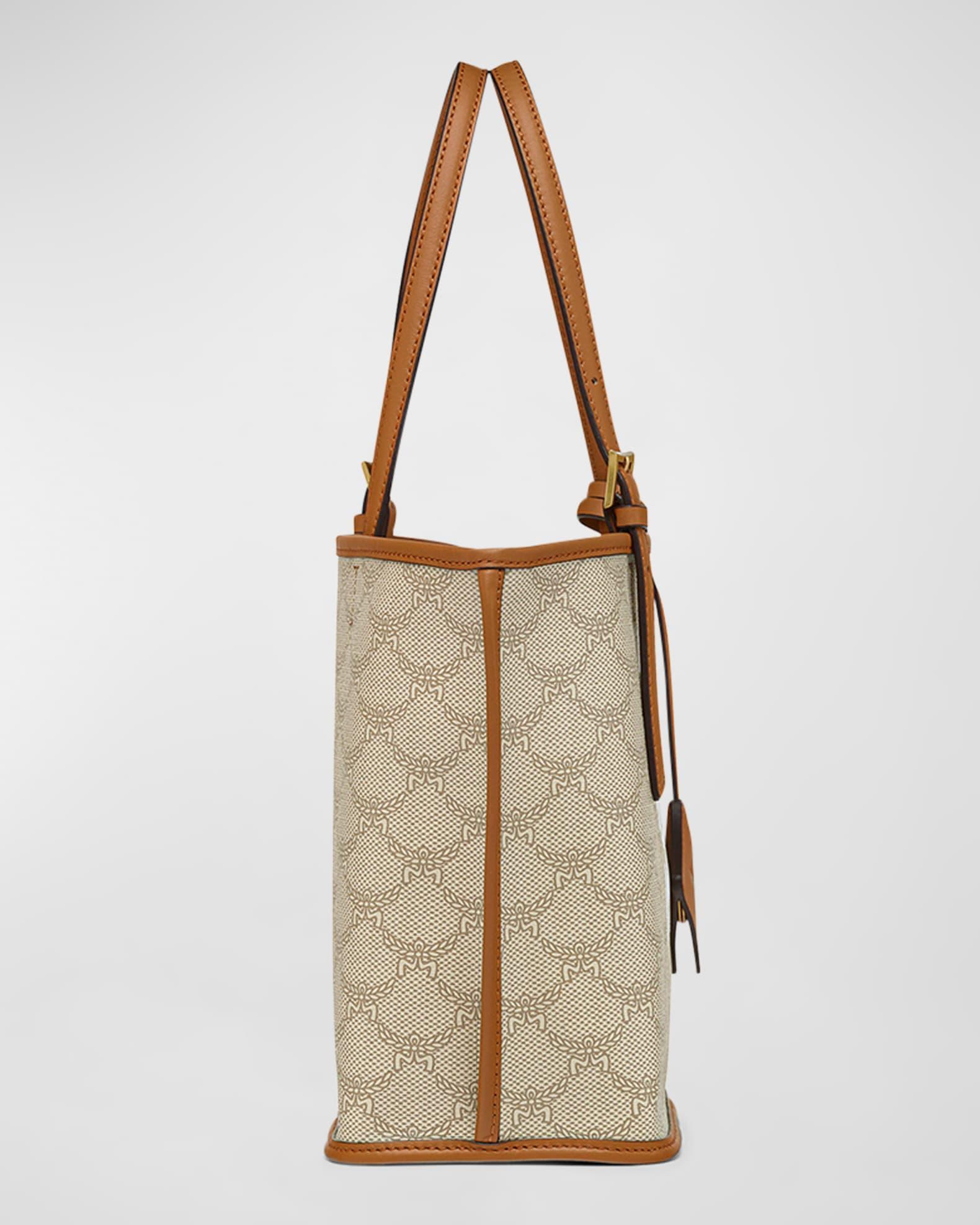Lauretos Monogram Canvas Shopper Tote Bag Product Image