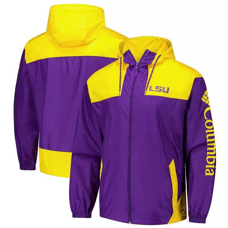 Columbia Men's Collegiate Flash Challenger II Windbreaker - LSU- Product Image