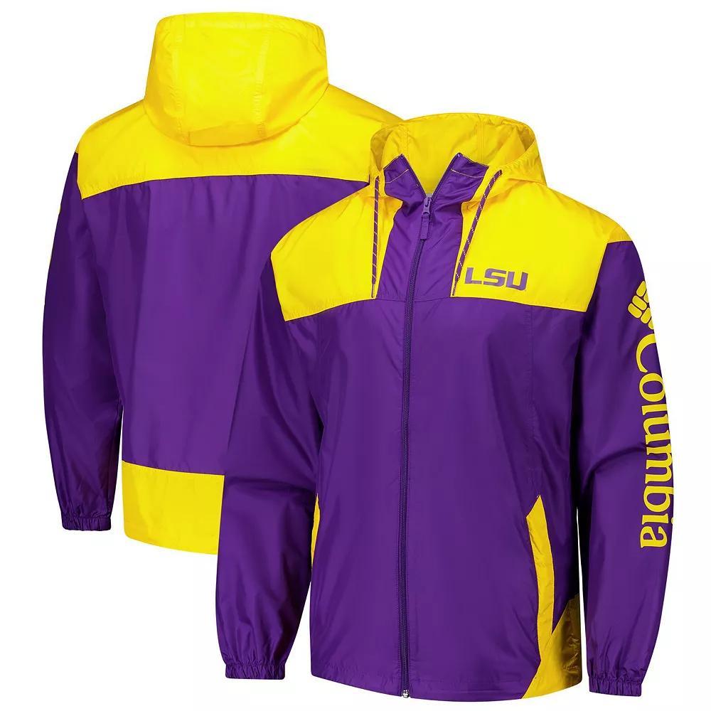 Columbia Men's Collegiate Flash Challenger II Windbreaker - LSU- Product Image