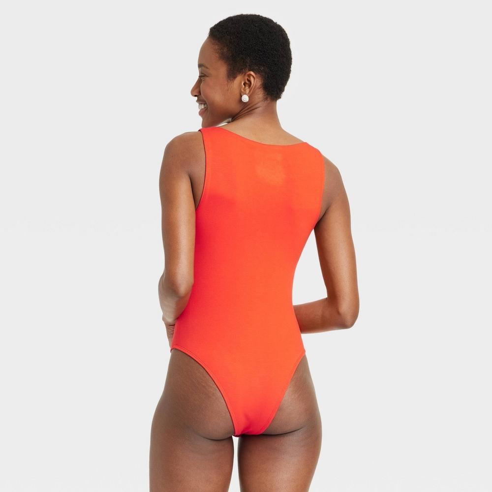 Womens Compression Bodysuit - A New Day Red M Product Image