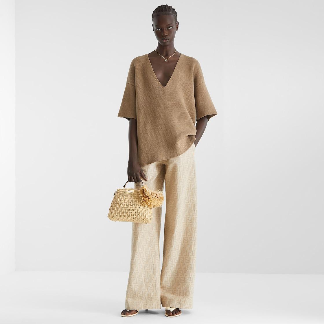PantsBeige FF chambray pants Product Image