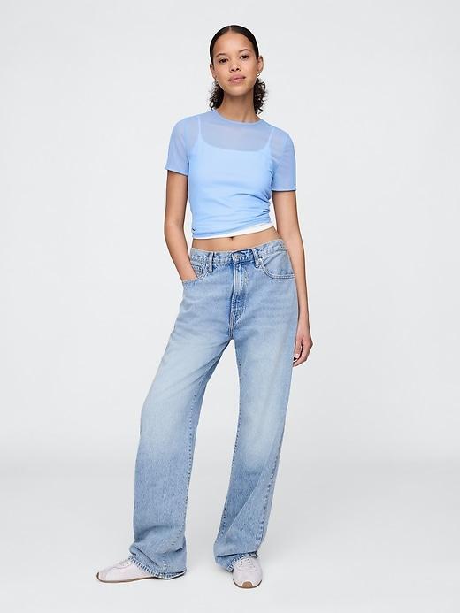 Mesh Cropped T-Shirt Product Image