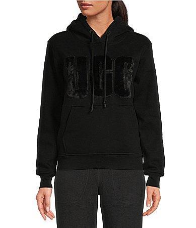 Womens Fuzzy Logo Hoodie Product Image