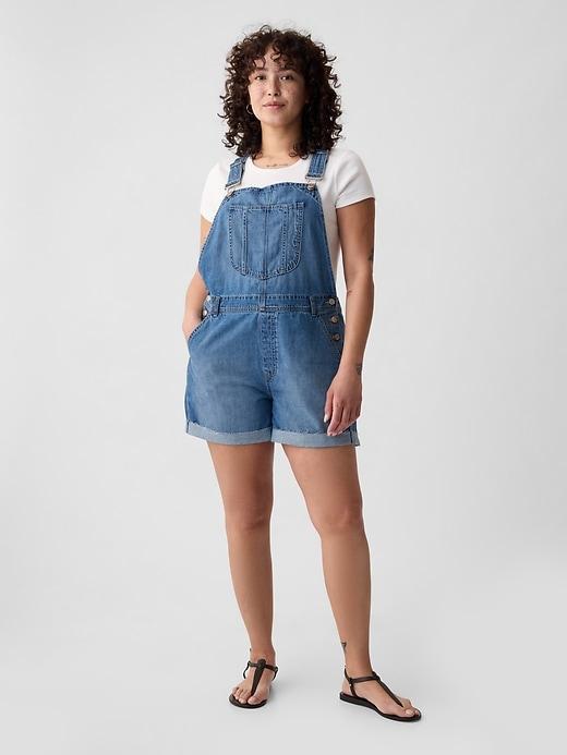 Denim Shortalls Product Image
