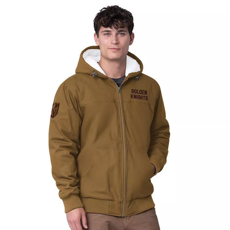 Men's G-III Sports by Carl Banks Tan New York Rangers Build Up Full-Zip Hoodie Jacket, Size: 2XL, Ran Team Product Image