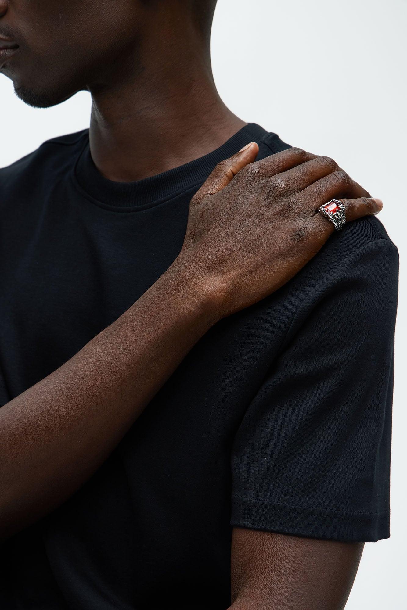 Mystic Gem Ring - Silver/Red Product Image
