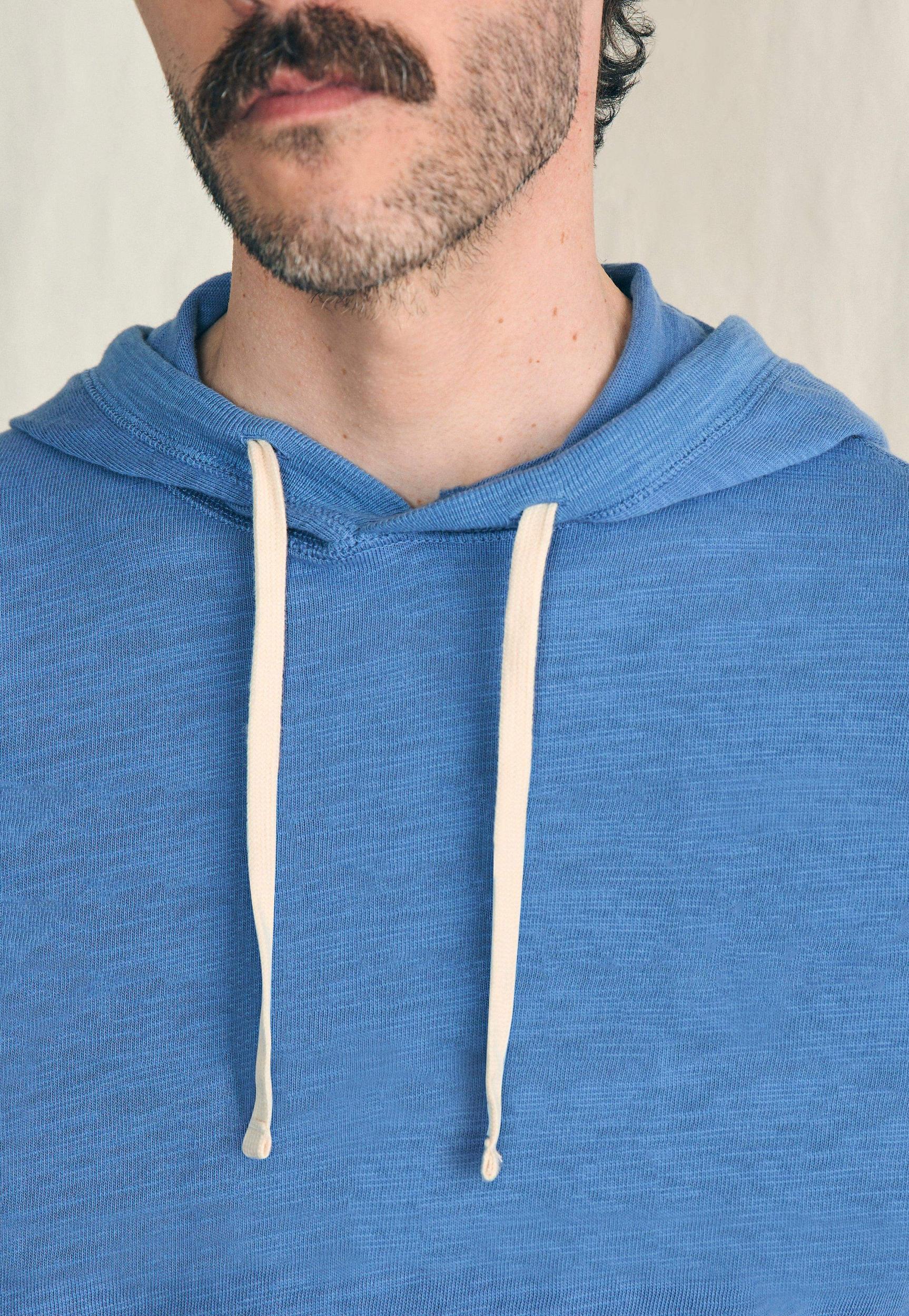Sunwashed Slub Hoodie (Tall) - Blue Horizon Male Product Image