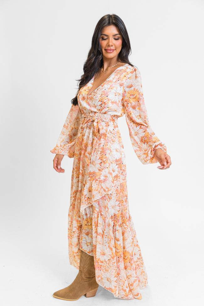 Know Me So Well Multi Floral Printed Long Sleeve Maxi Dress FINAL SALE Product Image