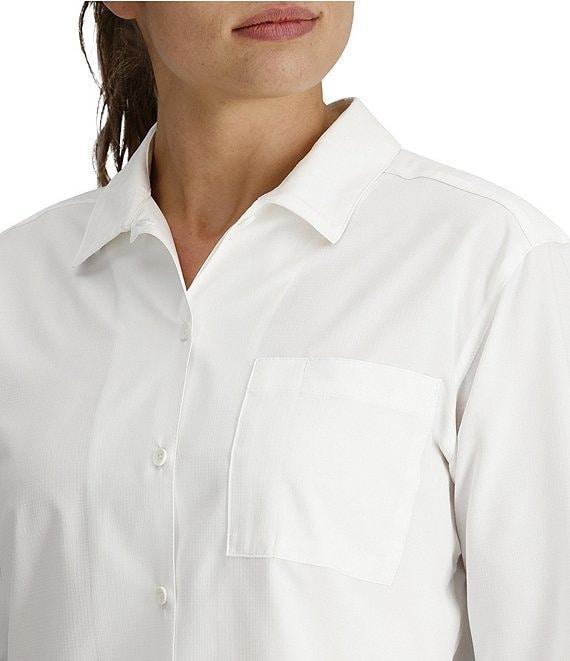 Royal Robbins Women's Expedition III Point Collar Long Sleeve Stretch Rip-Stop Woven Button Front Top Product Image