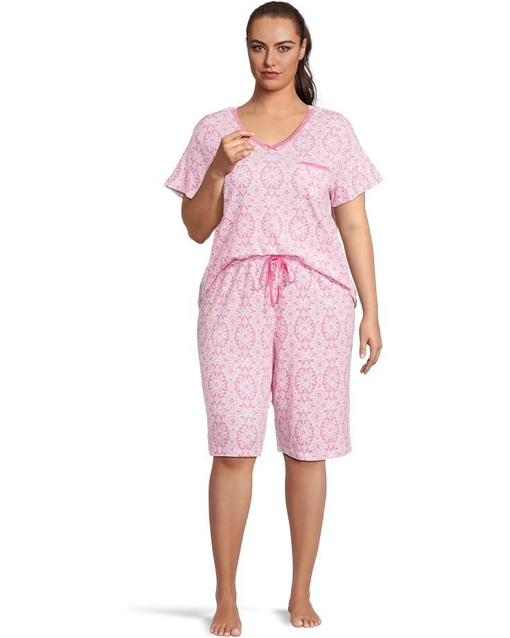 Novelty Print Short Sleeve Bermuda Set Product Image