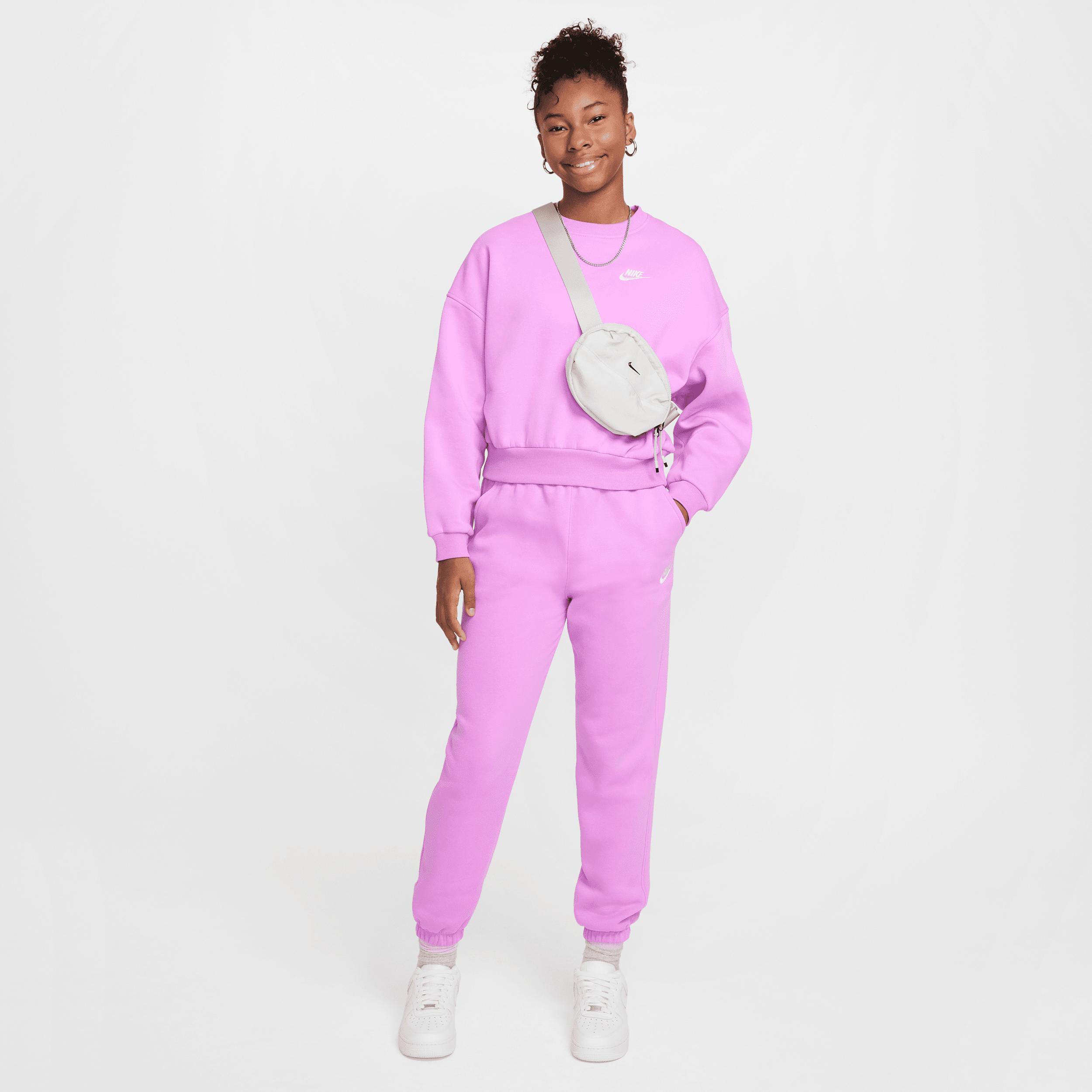 Womens Nike Sportswear Club Fleece Girls Boxy Crew-Neck Sweatshirt Product Image