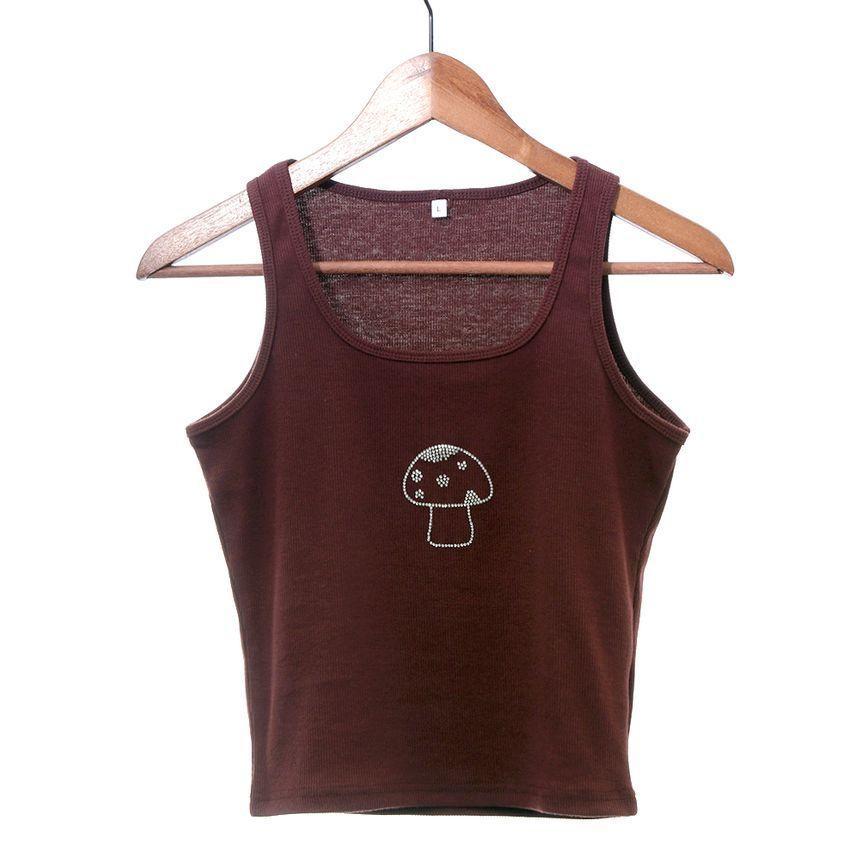Mushroom Print Tank Top Product Image
