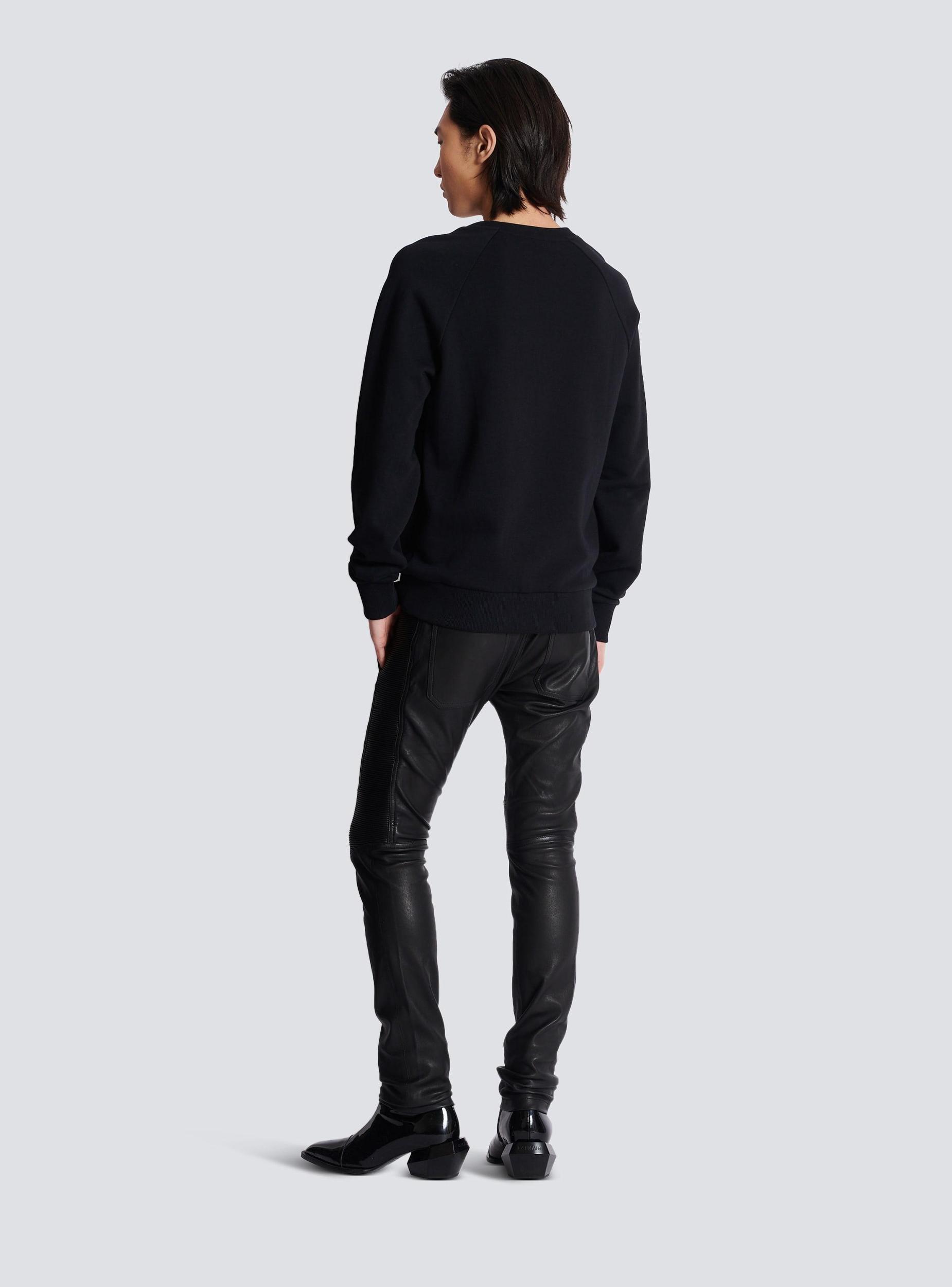 Metallic flocked Balmain sweatshirt Product Image