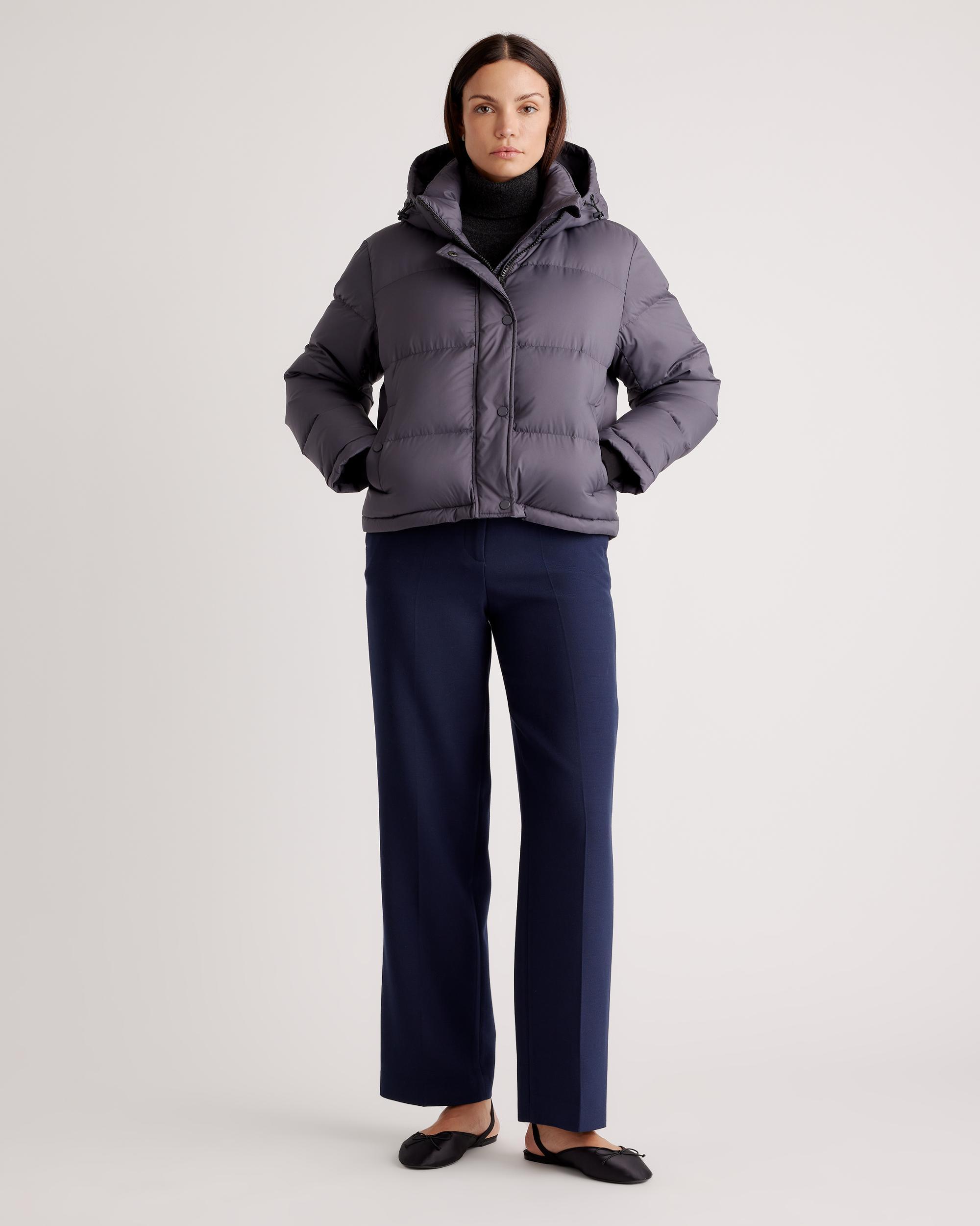 Quince | Women's Responsible Down Cropped Puffer Jacket Size XS, Recycled Polyester Product Image
