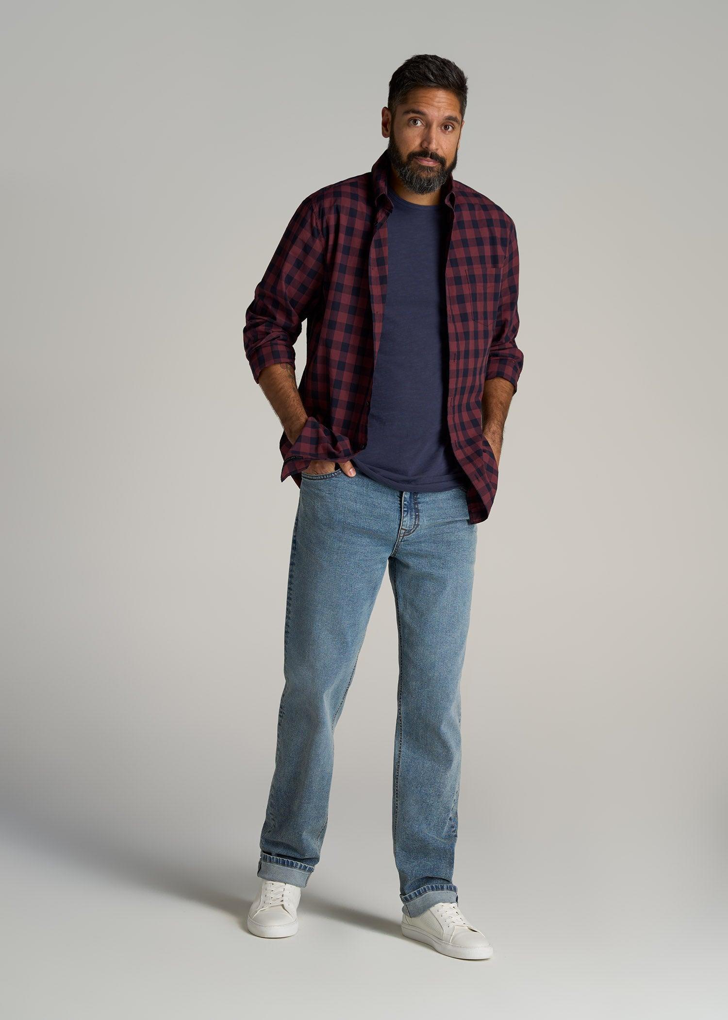 REGULAR-FIT Slub Tee in Navy - Tall Men's Shirts Product Image