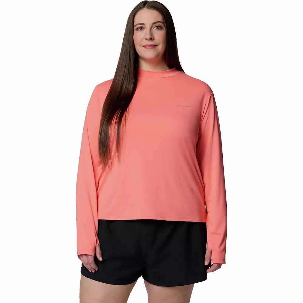 Women's Columbia Chill River Long Sleeve Mock Neck Top, Size: 3XL, Yellow Wash Product Image