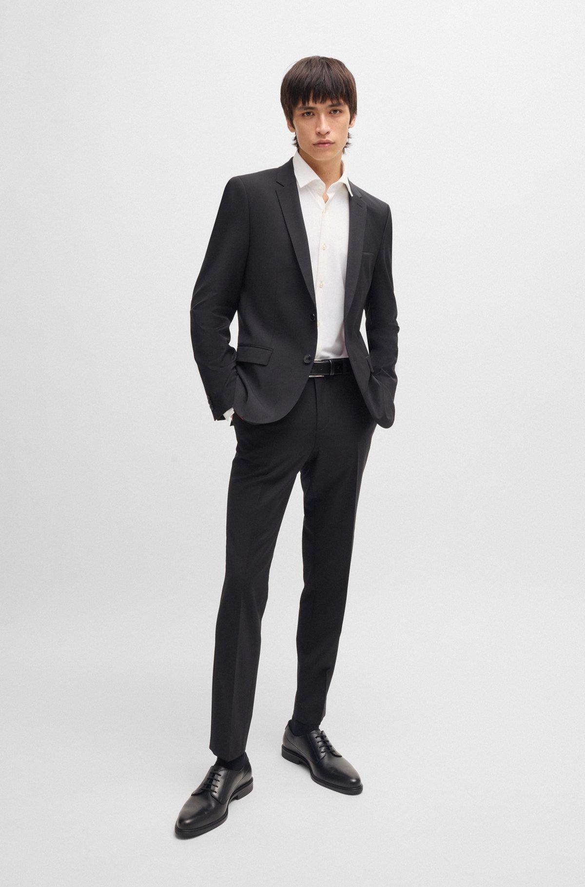Slim-fit shirt in performance-stretch jersey Product Image