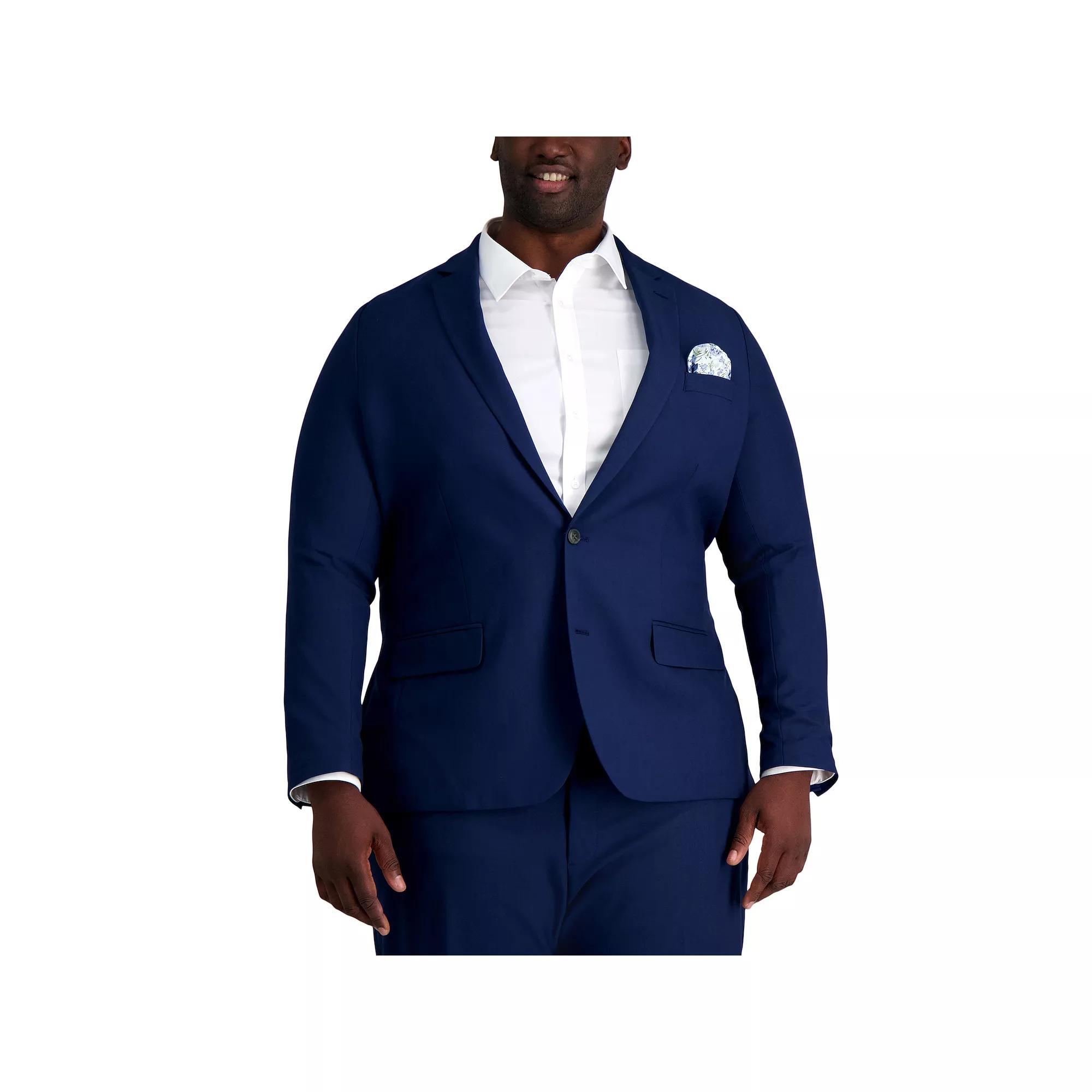 Big & Tall Haggar Smart Wash Repreve Suit Jackets, Mens Black Product Image