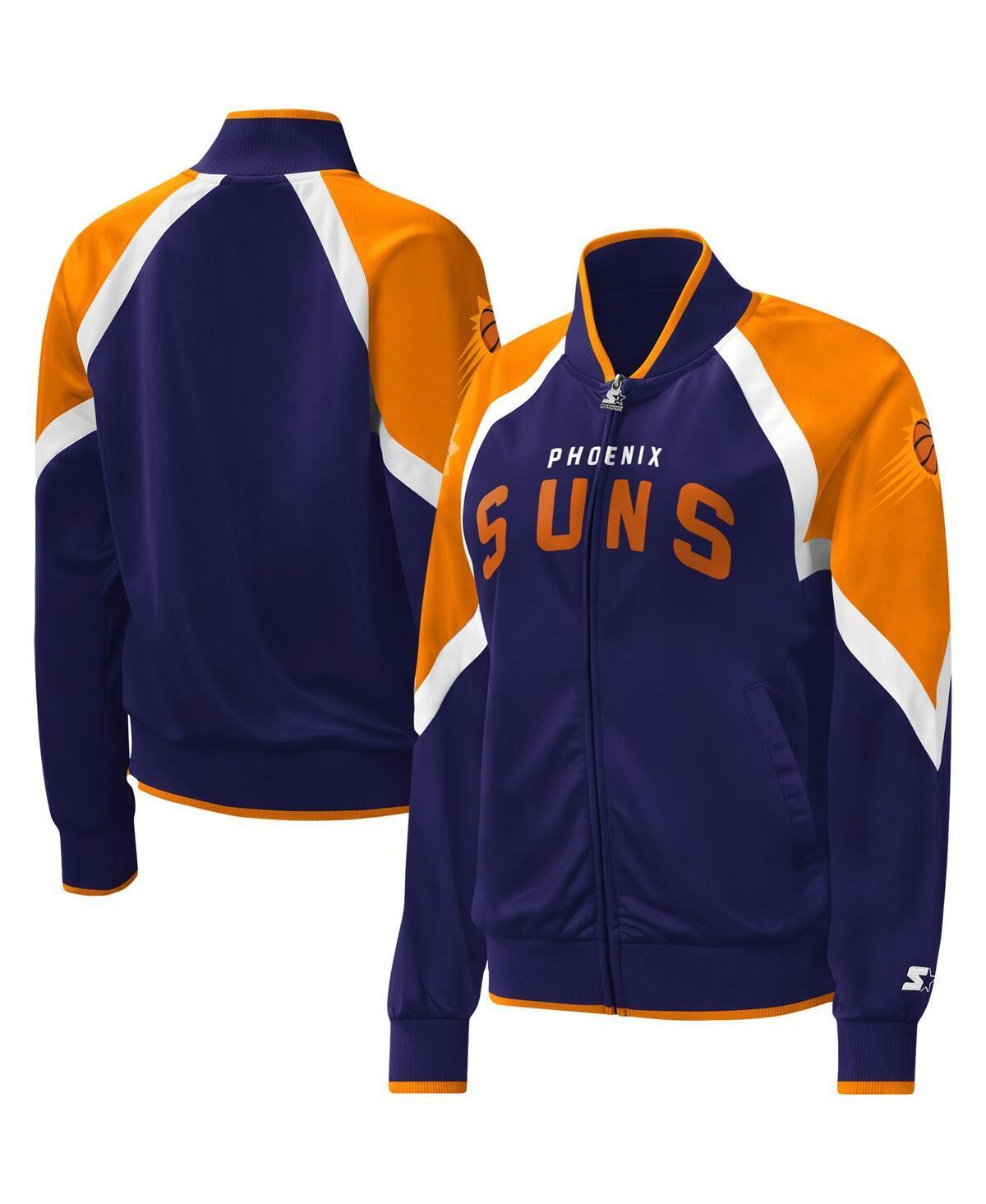 Women's Starter Purple Phoenix Suns Slam Dunk Raglan Full-Zip Track Jacket, Size: 2XL, Phx Purple Product Image