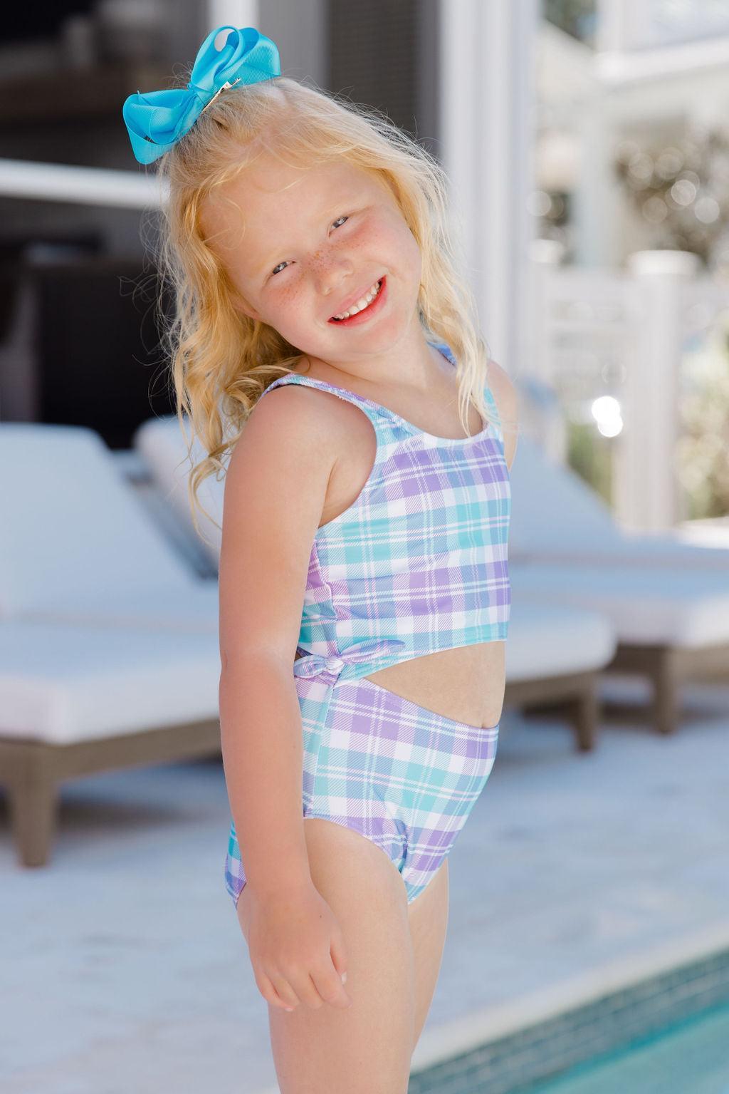 Kid's Sandy Shores Side One Piece Swimsuit FINAL SALE Product Image