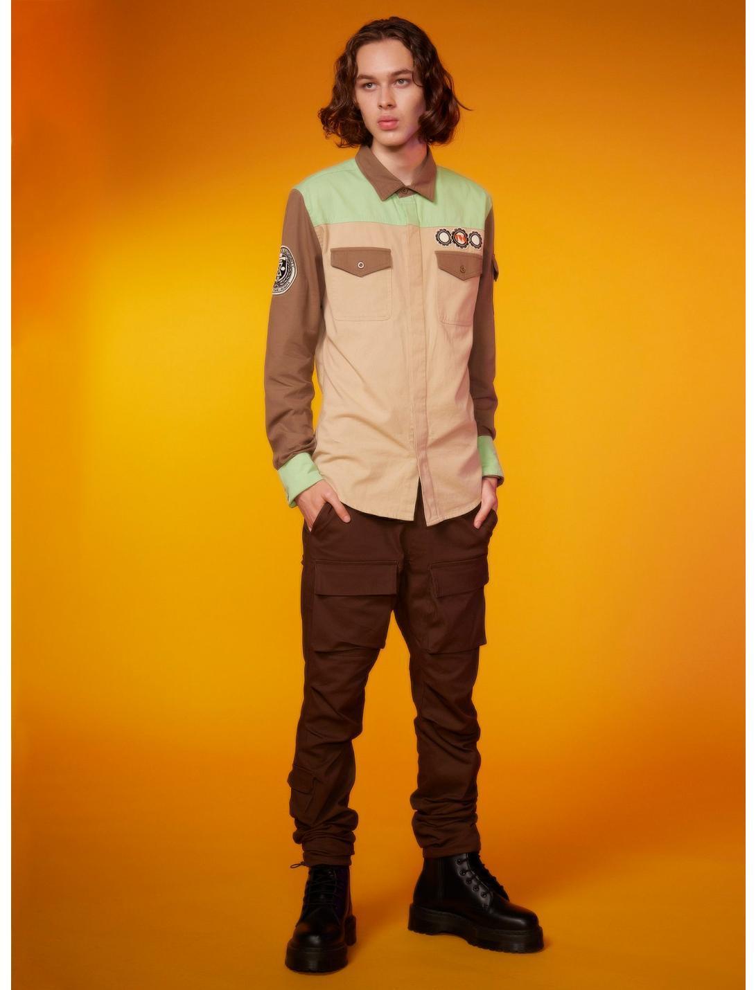 Our Universe Marvel Loki OB Long-Sleeve Woven Button-Up Product Image