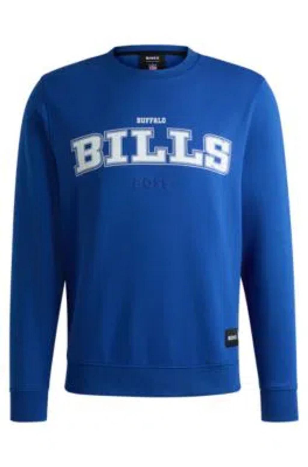 HUGO BOSS Boss X Nfl Regular-fit Sweatshirt With Special Branding In Bills Product Image