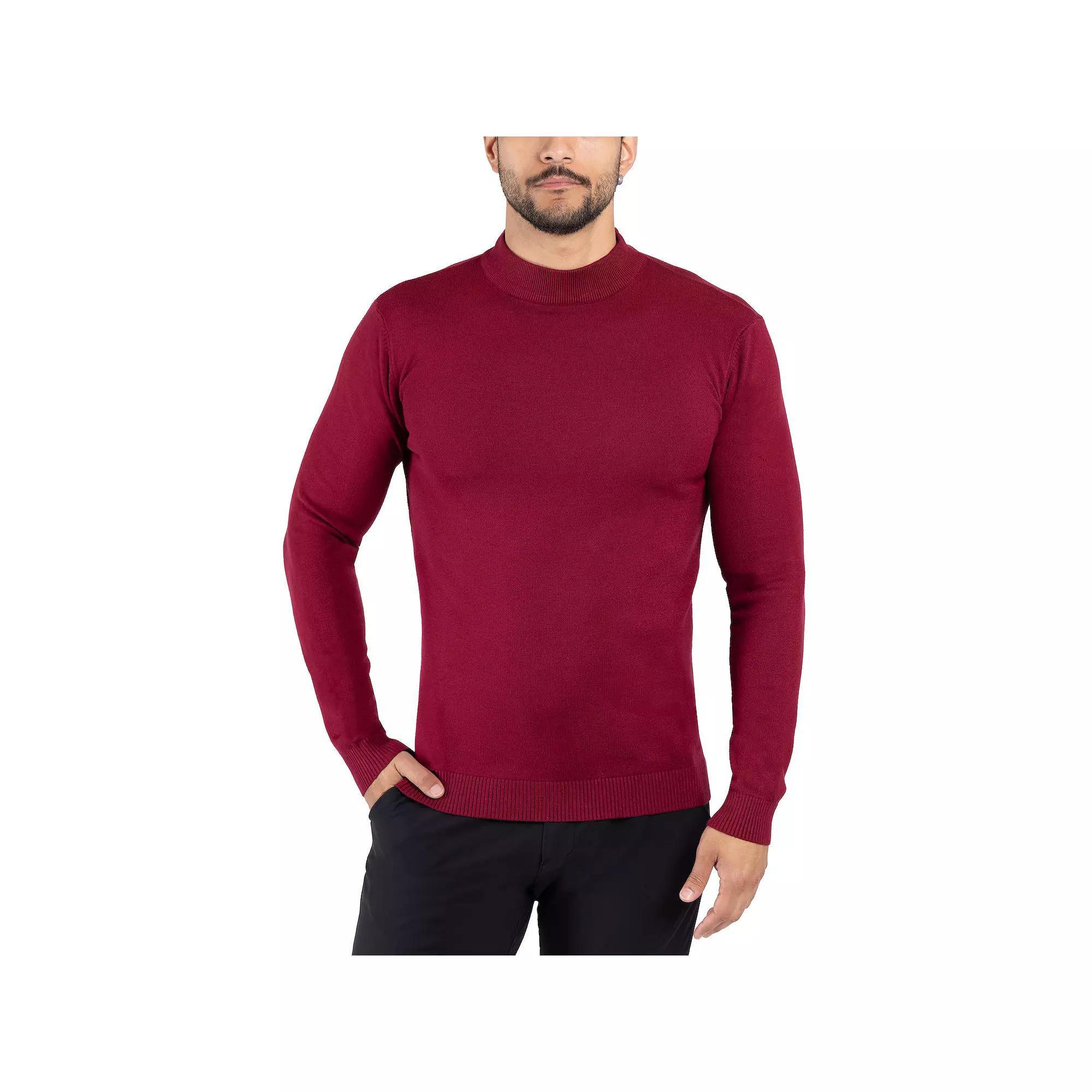 Men's Xray Regular-Fit Mockneck Sweater, Size: 3XL, Brown Product Image