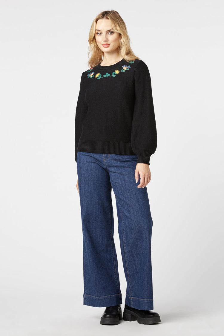 Protea Embroidered Jumper Product Image