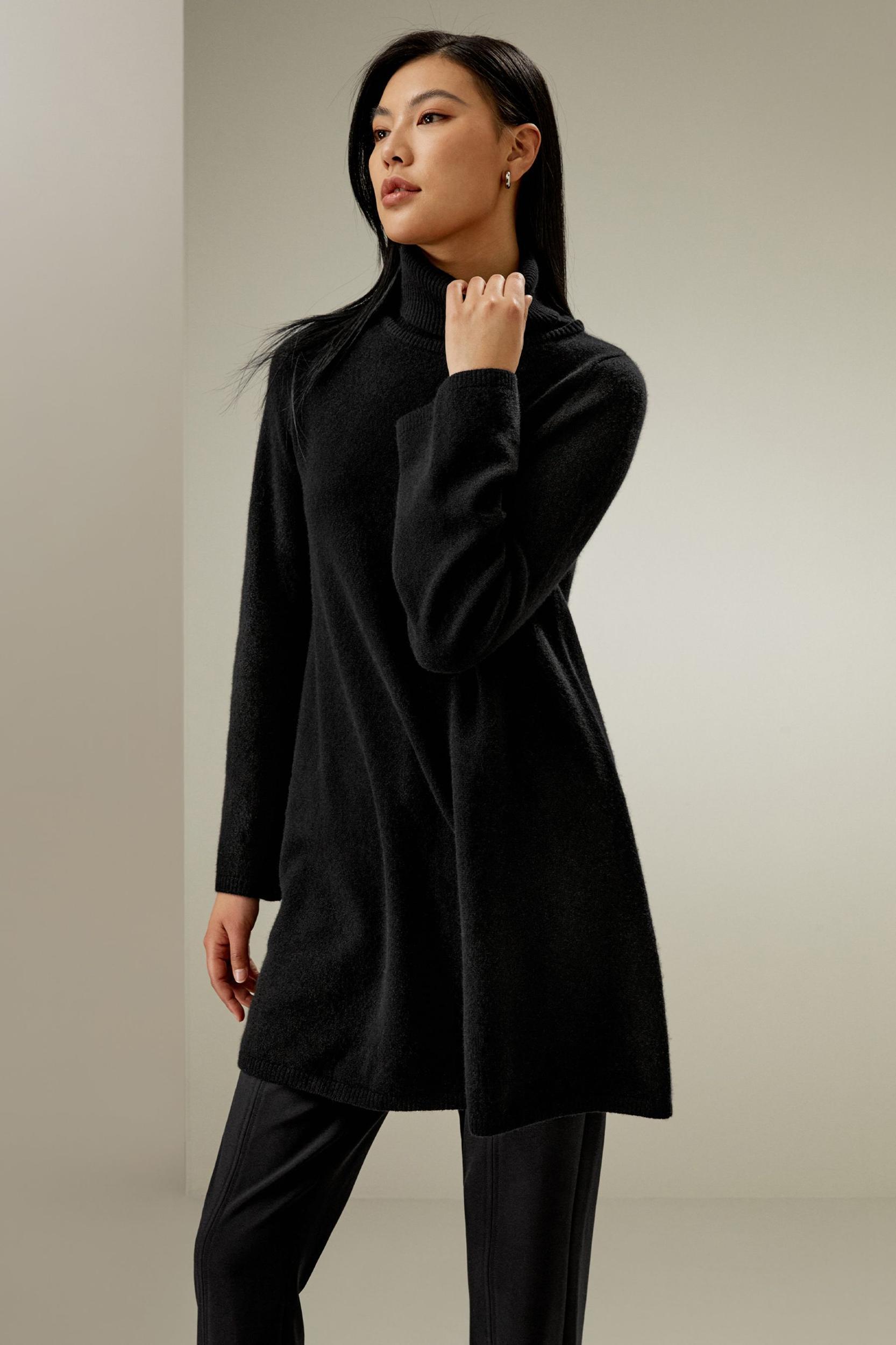Pullover Mid-length Cashmere Sweater Product Image