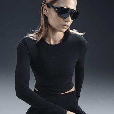 Women's Nike Sportswear Chill Knit Slim Long-Sleeve Cropped Top Product Image