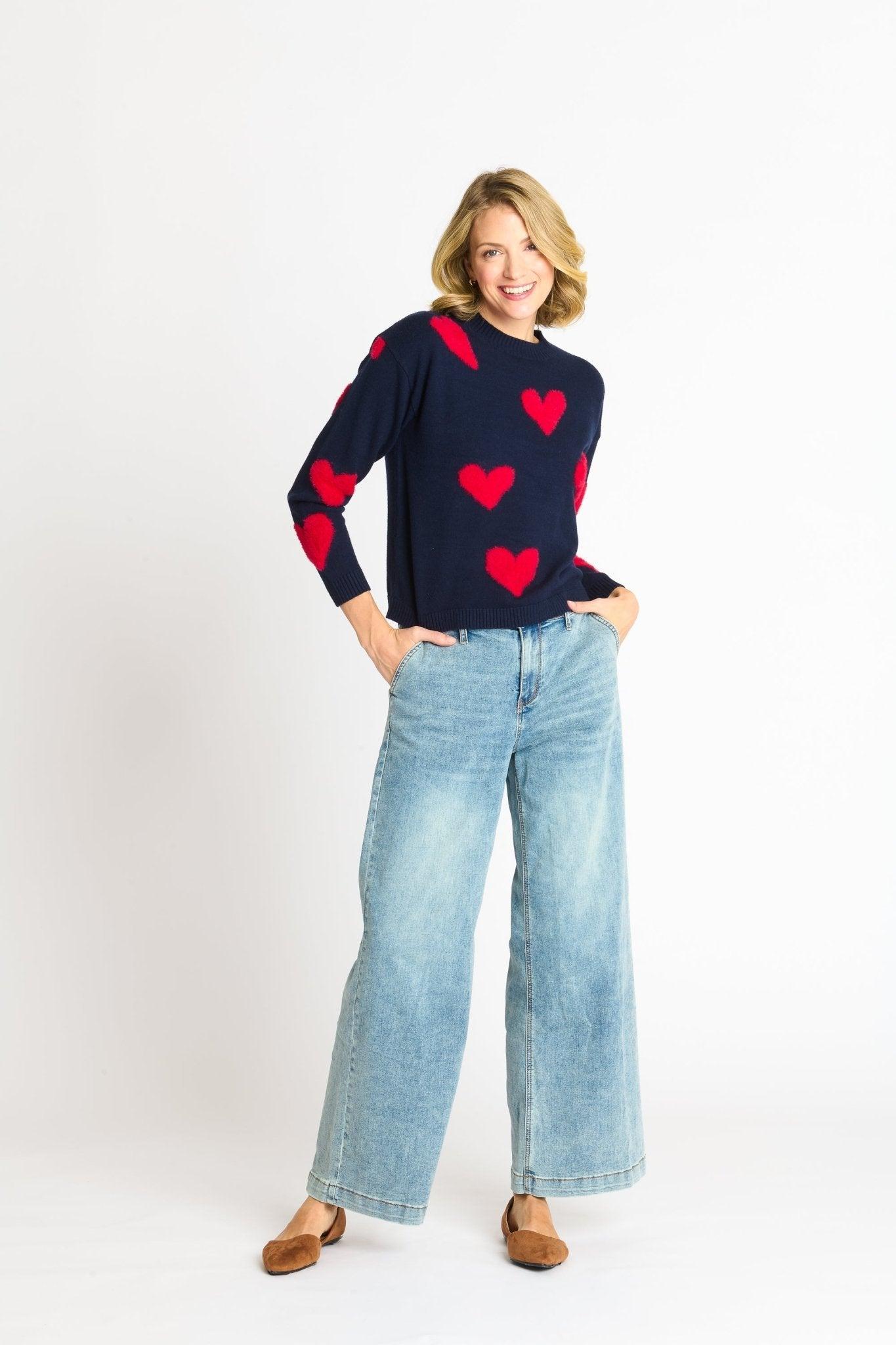 Heart Eyelash Sweater Product Image