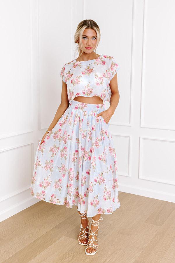 Rose Garden High Waist Skirt Product Image