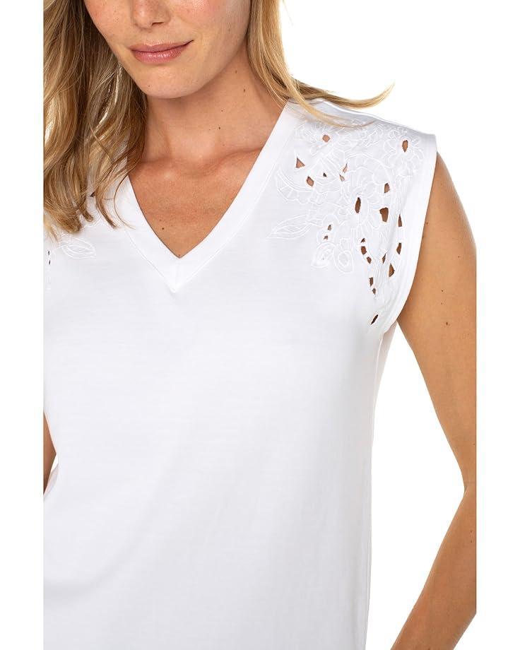 Short Sleeve Square Neck Woven Blouse Product Image