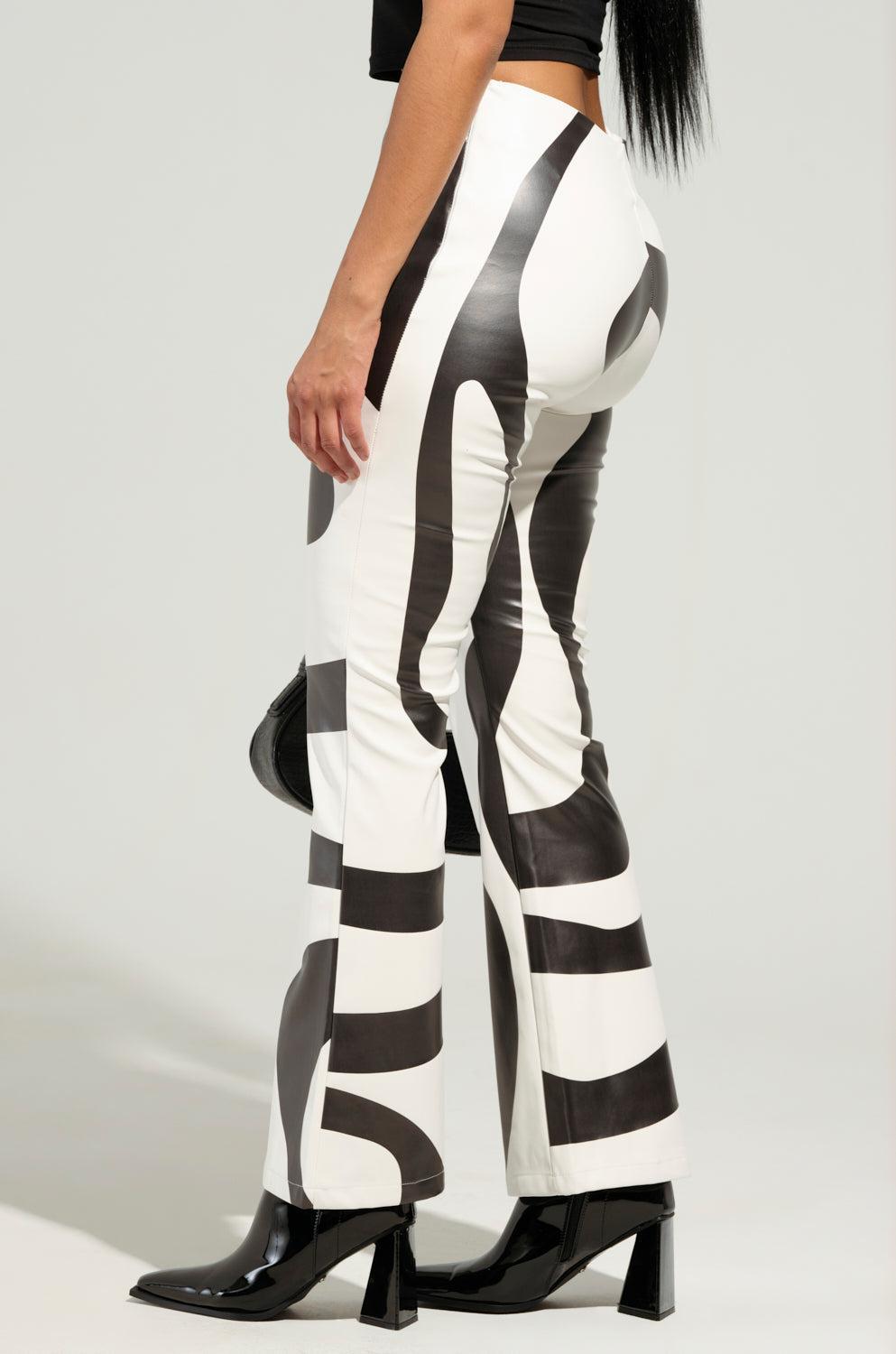 GROOVE ON FAUX LEATHER FLARE TROUSER Girls Product Image