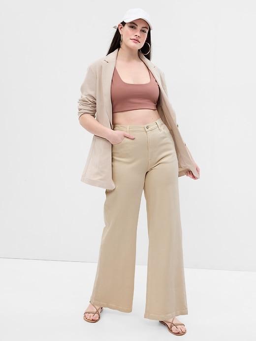 High Rise Stride Wide-Leg Jeans Product Image