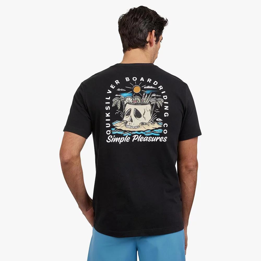 Men's Quiksilver Eternal Circle Graphic Tee, Size: XS, Black Product Image