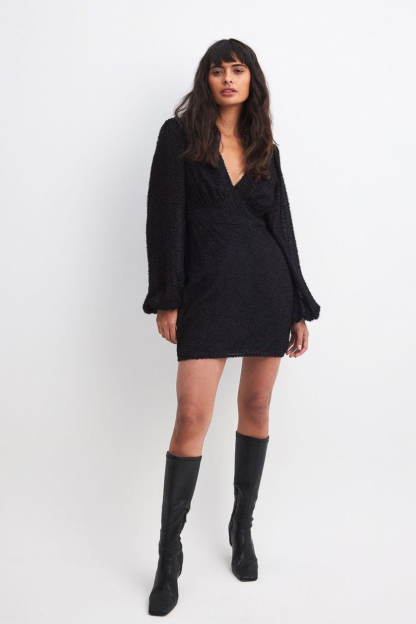 Structured Ruched Mini Dress Product Image