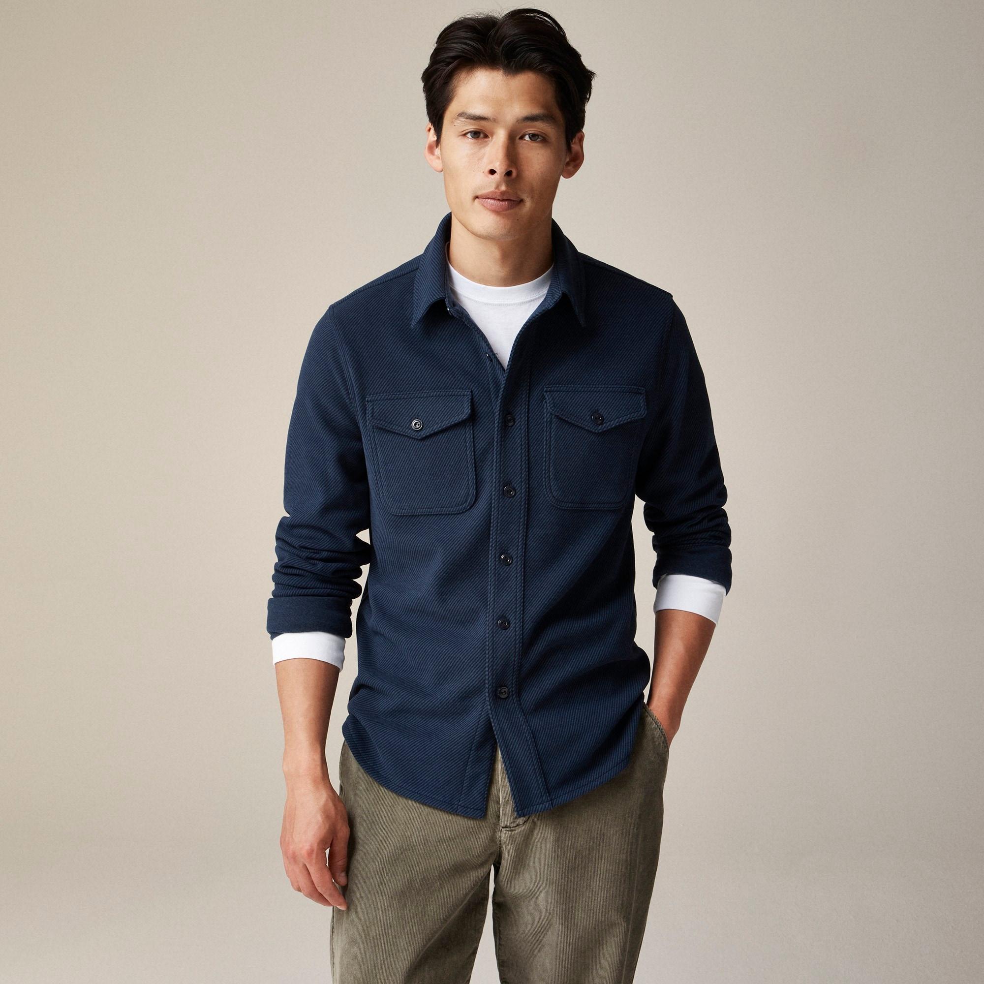 Seaboard soft-knit shirt in plaid Product Image