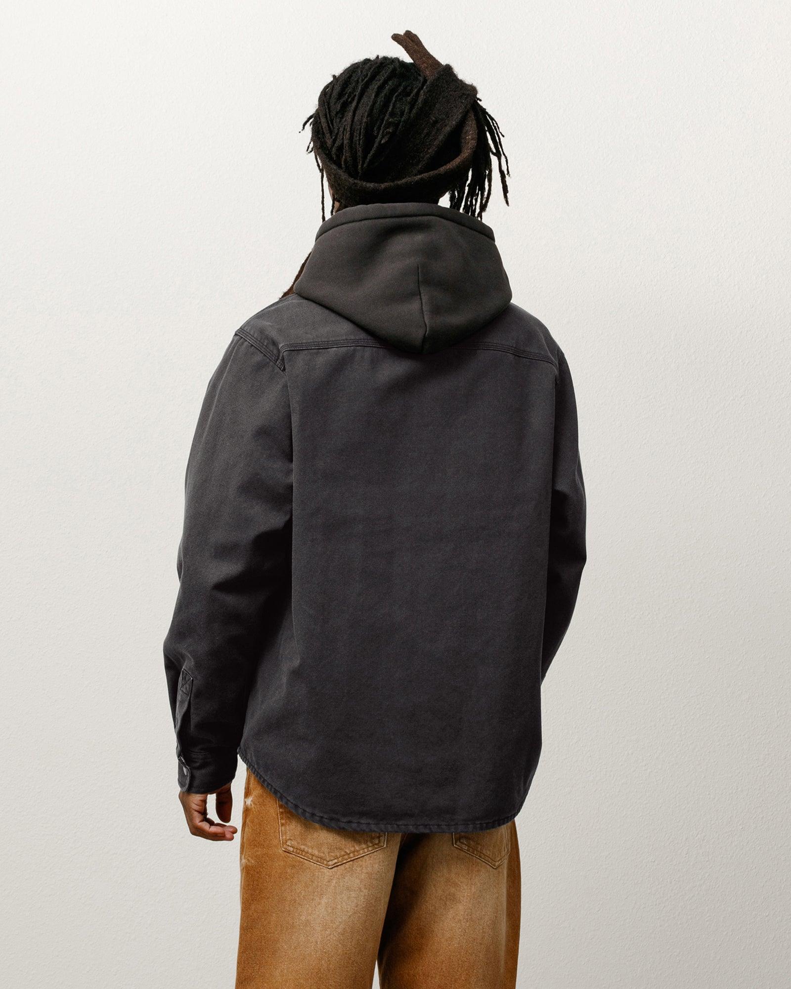 HEAVY WASHED CANVAS SHIRT Male Product Image