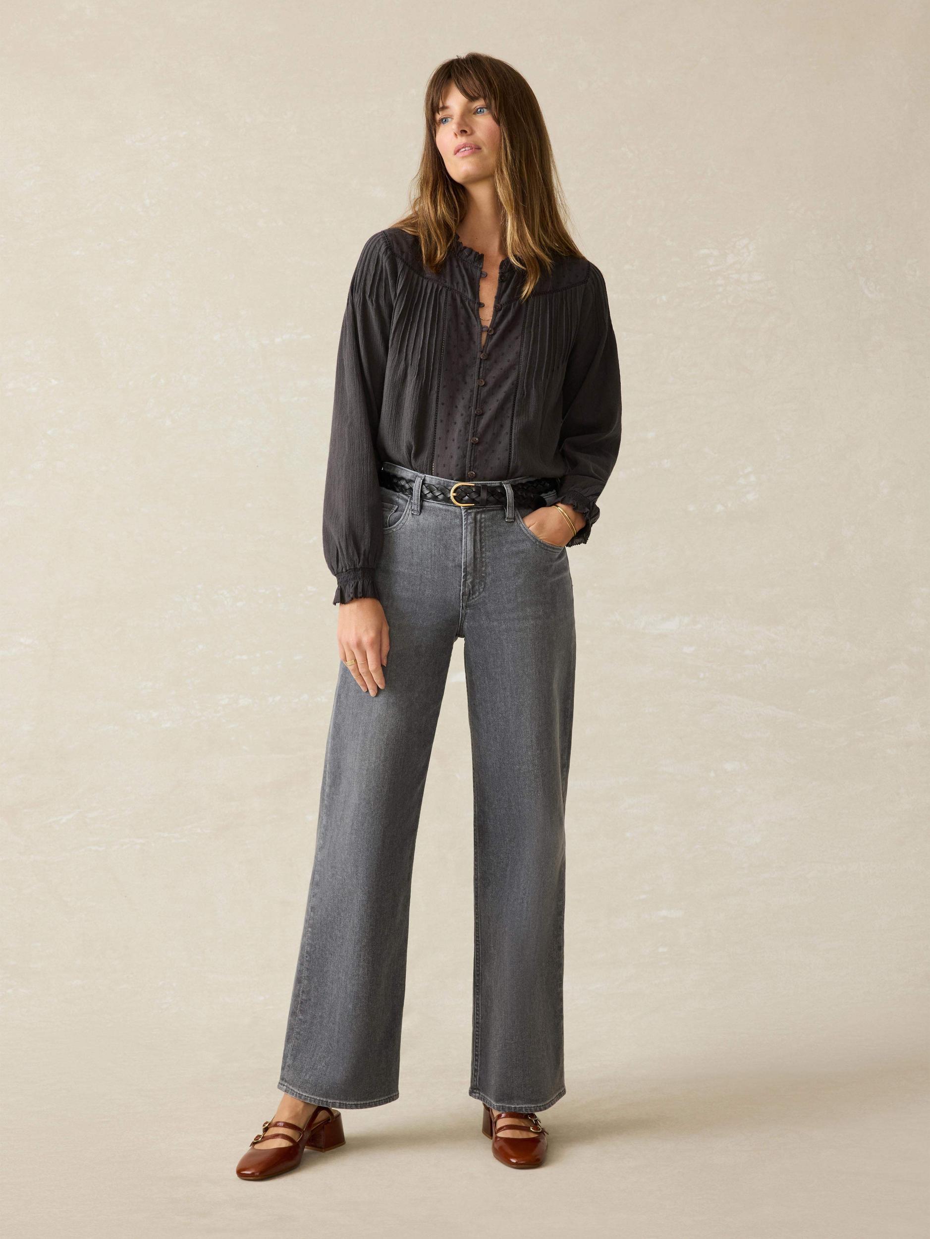 Lily Blouse - Washed Black Female Product Image