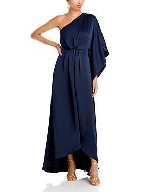Womens Simone Knot-Front Satin Gown Product Image