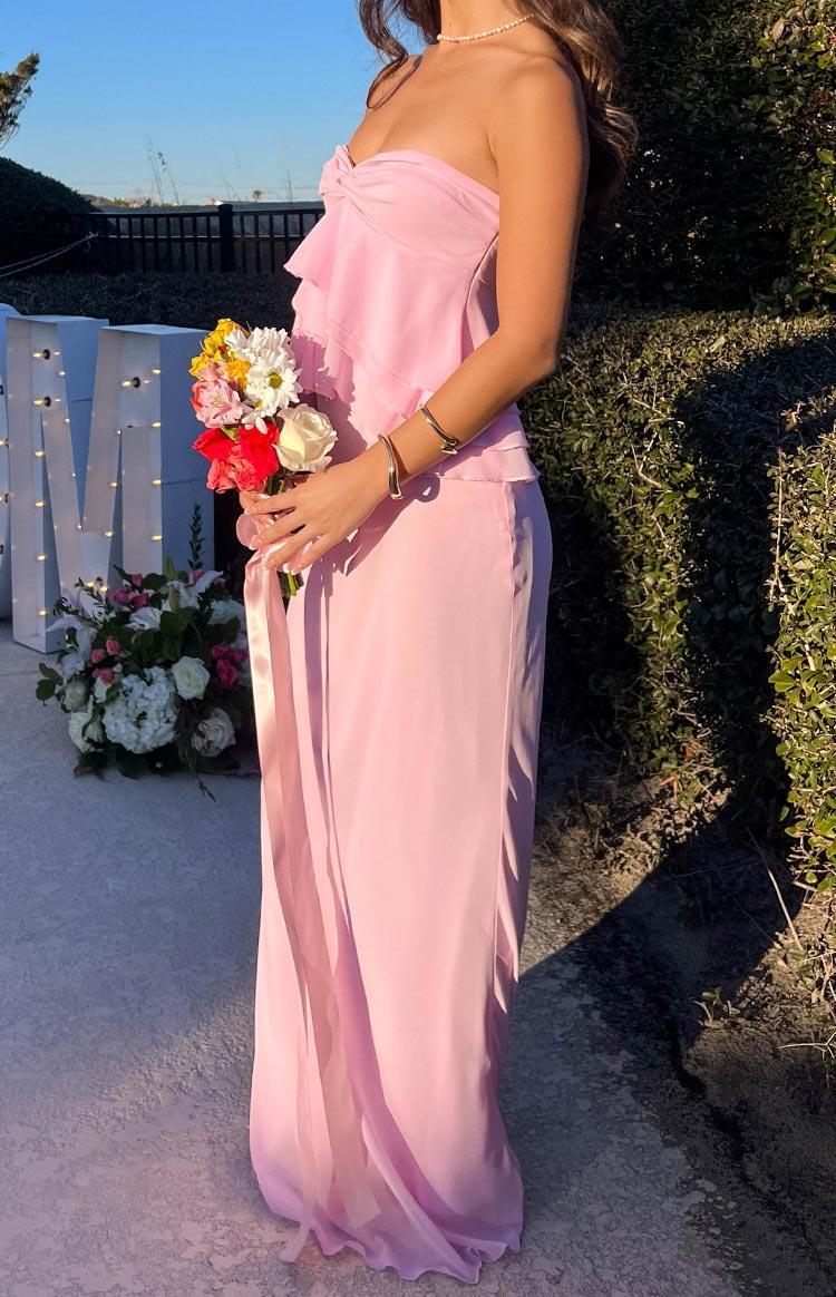 Myrna Pink Maxi Skirt Product Image