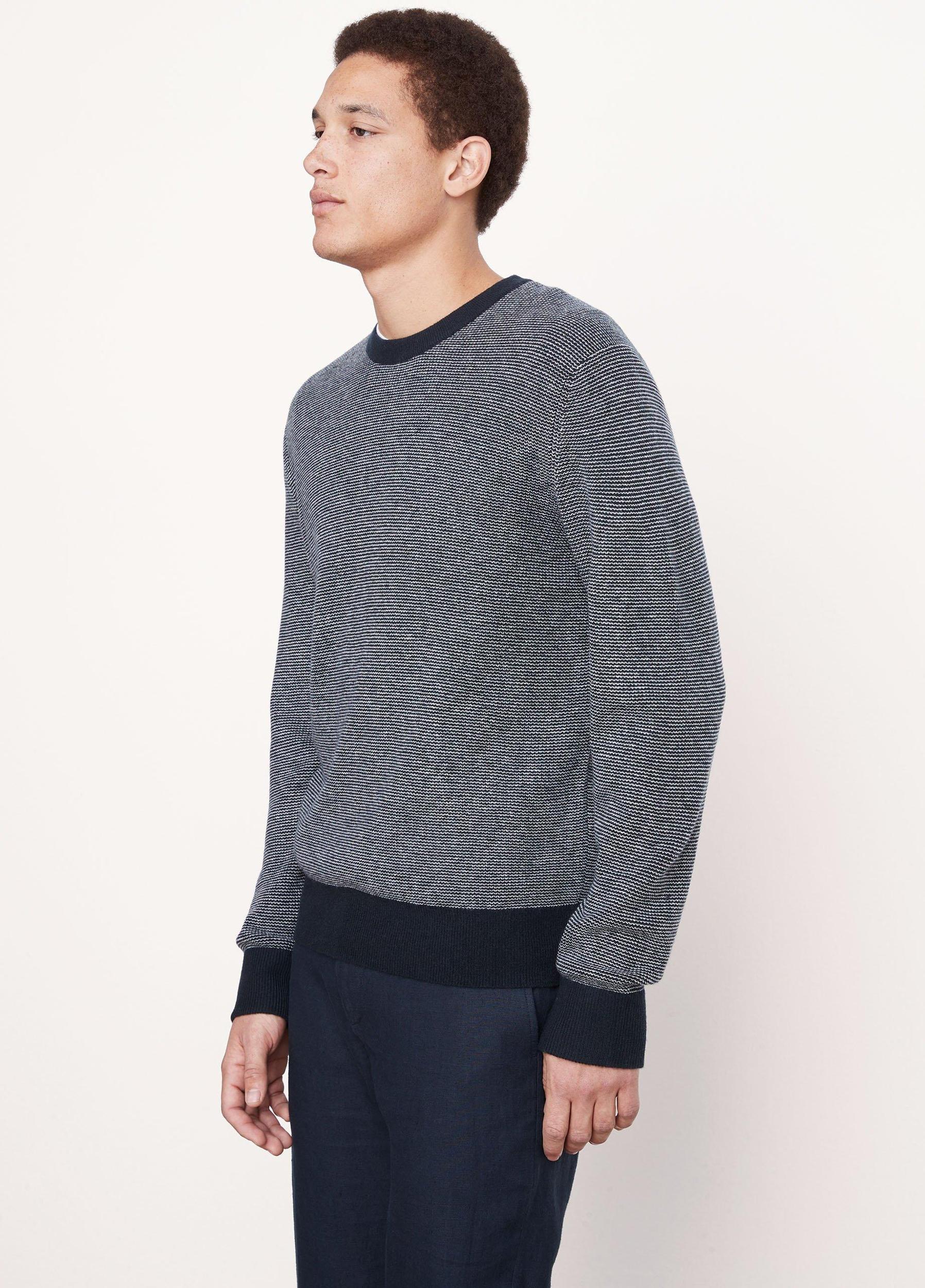 Feeder Stripe Wool and Cashmere Crew Neck Sweater Product Image