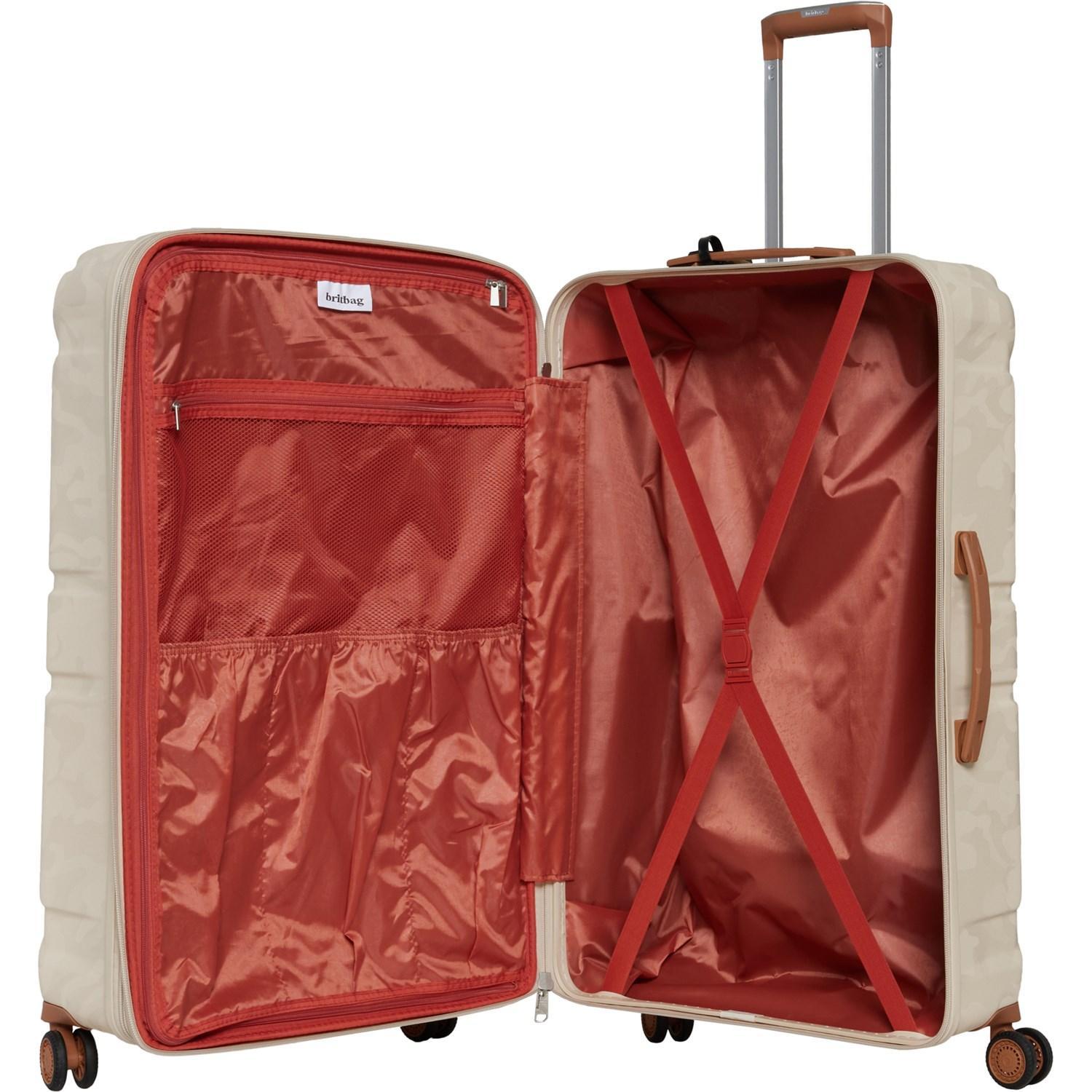 BritBag 31” Okavango Spinner Suitcase - Hardside, Expandable, White Cap Grey-Almond Trim Product Image