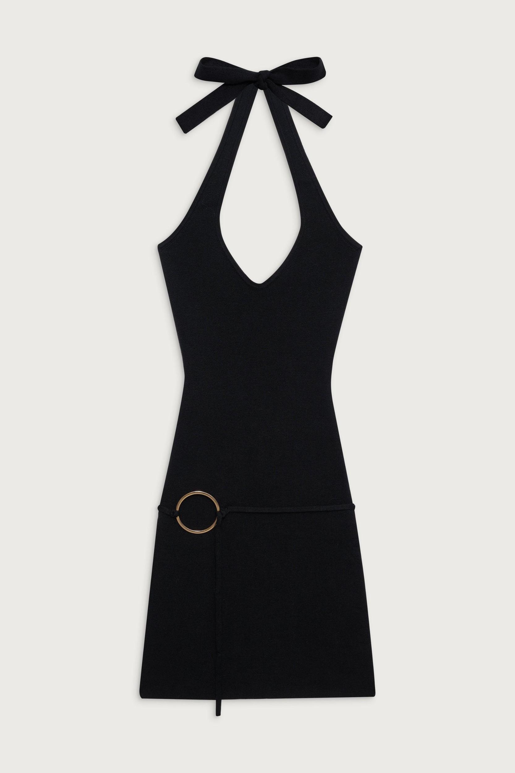 Dolly Knit Mini Dress - Black Product Image