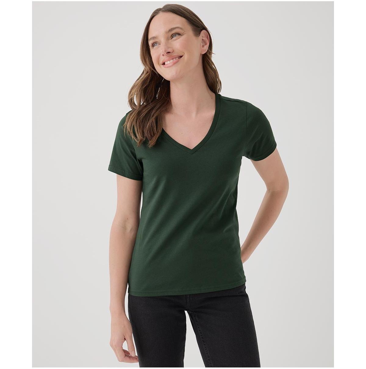 Women's French Navy Softspun V-Neck Tee XX Product Image